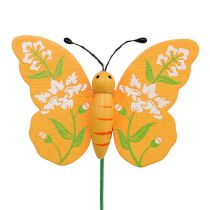 Artikel Vlinder kleurrijke soort. 6cm L25cm 15 st