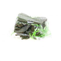 Artikel Decoratieve hanger vlinder groen glitter 8cm 12 st