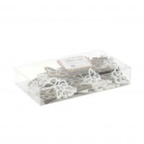 Artikel Houten vlinder wit/naturel 3cm - 4,5cm 48 st