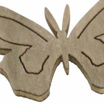 Vlinderhout Wit, Crème, Bruin Assorti 4cm 72st Tafeldecoratie Lente