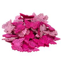 Artikel Decoratieve vlinders als decoratie voor lenteachtige tafel- en schaalarrangementen, 4 cm, 72 stuks