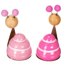 Artikel Slakfiguurtje met een leuk ontwerp, een charmante lenteversiering, 9 cm, 4 stuks
