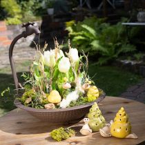 Artikel Keramische decoratieve slak met ledverlichting. Leuke tafeldecoratie voor thuis en op het balkon. 12 cm, 2 stuks.