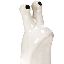 Artikel Keramische decoratieve slakfiguur voor stijlvolle woonomgevingen en betoverende tafeldecoraties, 16 cm