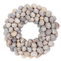 Artikel Slakkenkrans om op te hangen, decoratieve krans, maritieme stijl, Nathai, Ø35cm