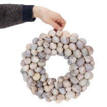 Artikel Slakkenkrans om op te hangen, decoratieve krans, maritieme stijl, Nathai, Ø35cm