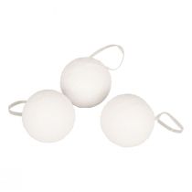Artikel Sneeuwballen decoratie decoratieve hanger sneeuw kunst Ø7,5cm 6 st