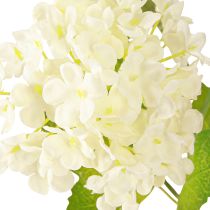 Artikel Sneeuwbal Kunstmatige Viburnum Tak Witte Bloemen L90cm