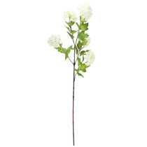 Artikel Sneeuwbal Kunstmatige Viburnum Tak Witte Bloemen L90cm