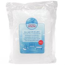 Artikel Sneeuwdeken mica sneeuwtapijt met zilveren glitters 120×80cm