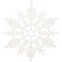 Artikel Sneeuwvlokdecoratie om op te hangen winterdecoratie wit 30cm 3 stuks