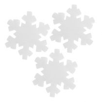 Sneeuwvlok wit 7cm 8st