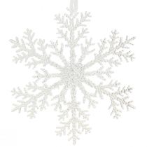 Artikel Sneeuwvlokdecoratie ijskristal om op te hangen 18×20cm 4st