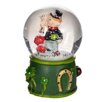 Artikel Gelukbrengende sneeuwbol met schoorsteenvegerfiguur, 4 cm, 3 stuks
