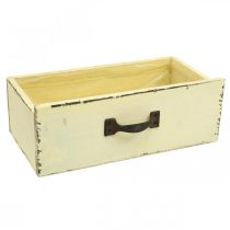 Artikel Houten lade voor beplanting Yellow Shabby Chic 25×13×8cm