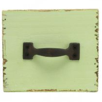 Artikel Plantenbak lichtgroen shabby chic 12,5×12,5×10cm