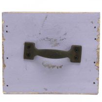 Artikel Lade Shabby Chic Deco Hout Paars Lente Deco 12.5×12.5×10cm