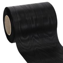 Artikel Zwart kranslint 125mm 25m - Elegant rouwlint voor bloemisterij en decoratie, acetaatlint