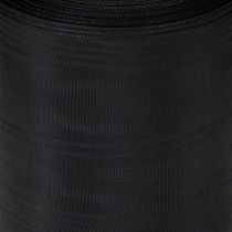 Artikel Zwart kranslint 125mm 25m - Elegant rouwlint voor bloemisterij en decoratie, acetaatlint