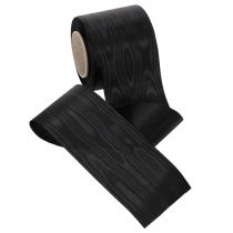 Artikel Zwart kranslint 75mm 25m - acetaat rouwlint voor lintbedrukking en decoratie