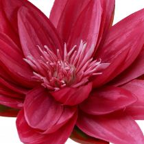 Artikel Drijvende waterlelie kunstmatige tafeldecoratie fuchsia Ø15cm 2 stuks