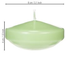 Artikel Drijvende kaars, decoratief voor feestelijke gelegenheden en sfeervolle momenten, 8 cm, 8 stuks