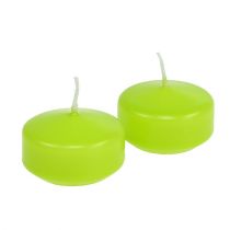 Artikel Drijvende kaarsen Groen 4,5cm 8 st