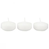 Artikel Drijvende kaarsen wit 4,5 cm 28 stuks