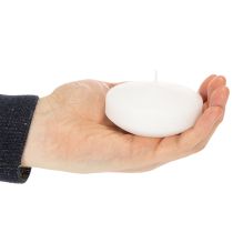 Artikel Drijvende kaarsen voor romantische avonden of feestelijke decoratie, ook geschikt voor buitengebruik. 8 cm, 8 cm hoog, 8 stuks