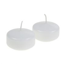 Zwevende kaarsen wit 4,5cm 8st