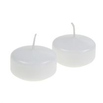 Artikel Drijvende kaarsen wit 4,5 cm 8 stuks
