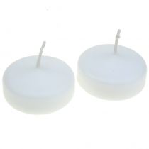 Zwevende kaarsen wit 4,5cm 28st