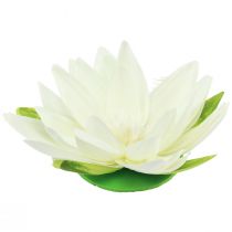 Artikel Waterlelie Kunstbloem Drijvende Tafeldecoratie Crèmewit Ø15cm 2 stuks
