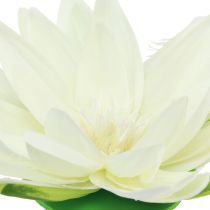 Artikel Waterlelie Kunstbloem Drijvende Tafeldecoratie Crèmewit Ø15cm 2 stuks
