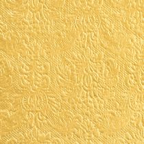 Artikel Servetten goud met reliëf ornamenten 33x33cm 15 st