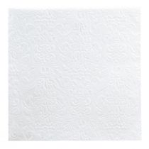 Artikel Servetten Witte Tafeldecoratie Reliëf Patroon 33x33cm 15 st.