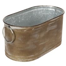 Artikel Set metalen plantenpotten en -kuipen, vintage retrostijl, L22,5cm/27cm/31cm