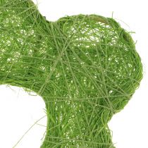 Artikel Sisal bloem groen Ø7.5cm 25st