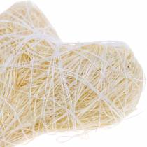 Artikel Sisal hart crème 5cm 24 st