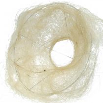 Artikel Boeket bloemen, sisal manchet gebleekt Ø25cm 6 st