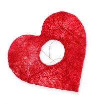 Sisal hartmanchet 10cm rood 12st