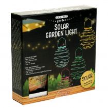 Artikel Tuinlamp op zonne-energie roze 22cm met 25 LED's warm wit