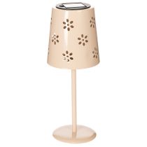 Artikel Tafellamp met bloemenpatroon, op zonne-energie, voor romantische tuinverlichting, 28 cm