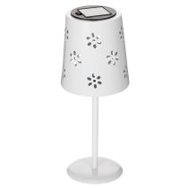 Artikel Solar tafellamp met bloemenpatroon voor verlichting op balkon, terras of in de tuin, 28 cm