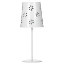 Artikel Solar tafellamp met bloemenpatroon voor verlichting op balkon, terras of in de tuin, 28 cm
