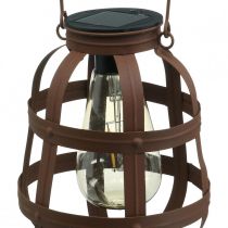 Solarlamp, tuinlamp, decoratieve lantaarn warm wit Ø14,5cm H19cm
