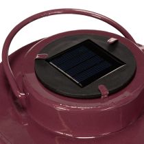 Artikel Lantaarn met bladmotief, op zonne-energie, voor sfeervolle buitenverlichting, 25 cm