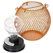 Artikel Solar LED-lantaarn voor sfeervolle tuinverlichting in een aantrekkelijk metalen ontwerp, 12 cm