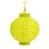 Lampion LED met solar 20cm geel