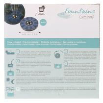 Artikel Zonne-energiepomp voor tuinvijvers, drijvende decoratieve waterpartij met LED-verlichting, 16 cm